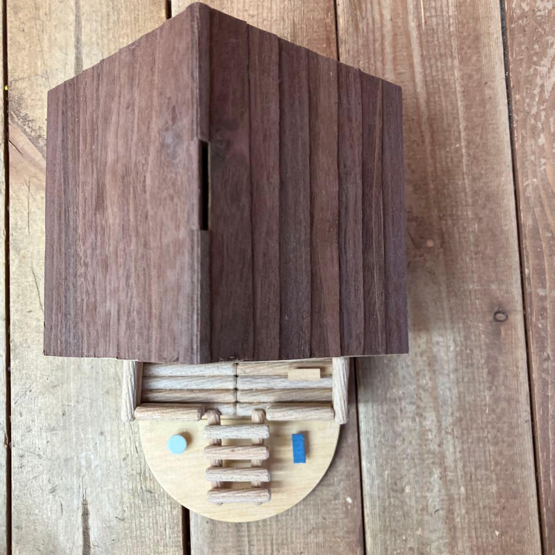 3F 【木製】貯金箱 ログハウス風 ミニチュアハウス インテリア 雑貨