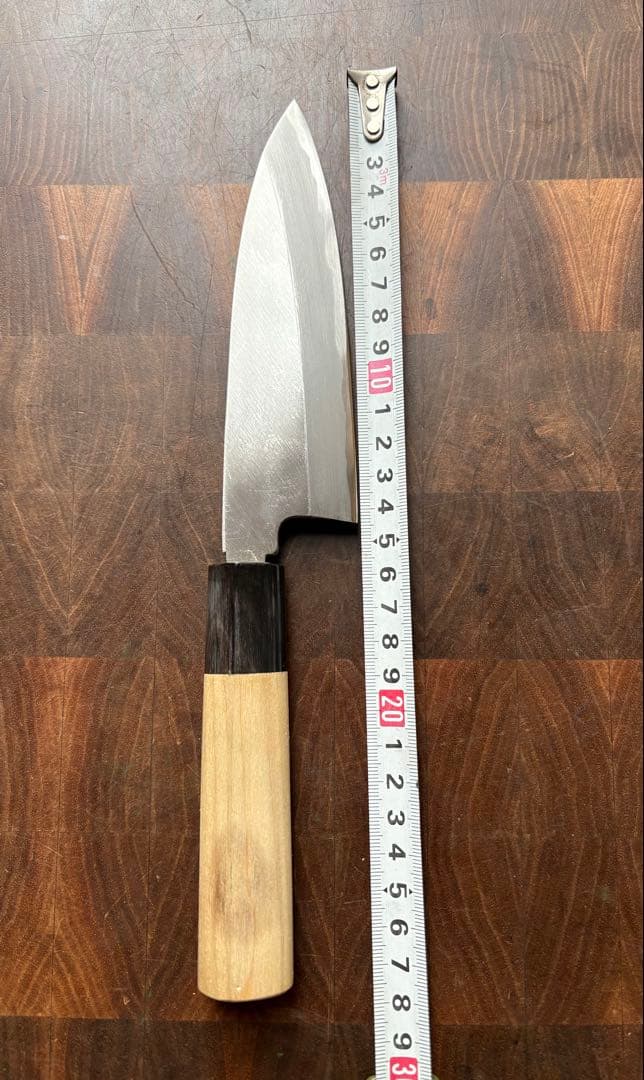 堺打刃物　舟行　出刃　霞150mm 5寸　包丁　白鋼　和包丁　釣り　未使用　水牛