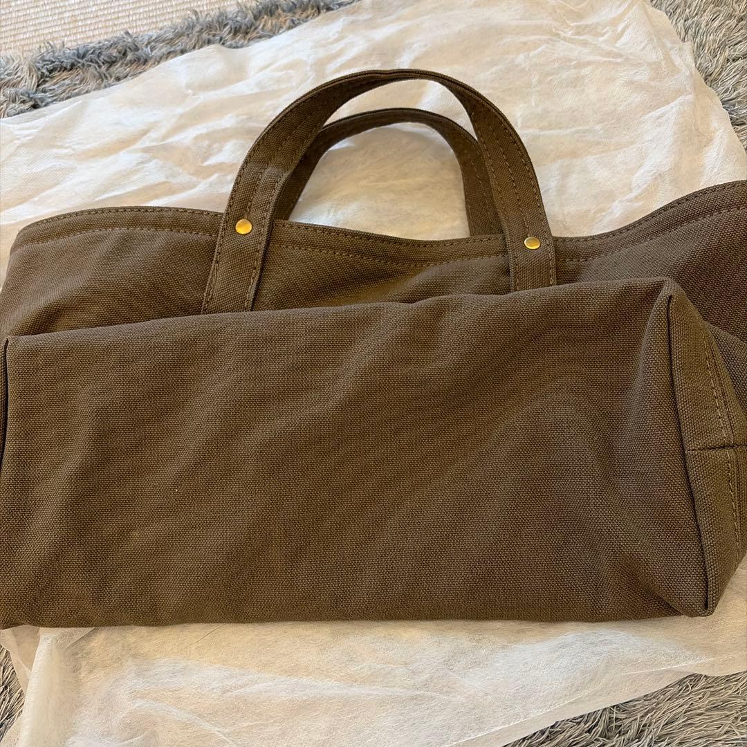 TEJIKA ツカノマ　スタンダードトート　カーキ　キャンバス　底板付き　未使用