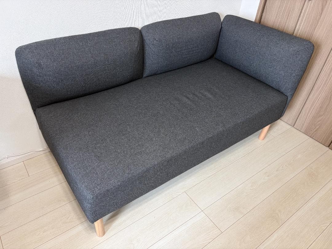 【美品】IKEA リレヘム モジュールソファ 2人掛け ダークグレー 1年半使用