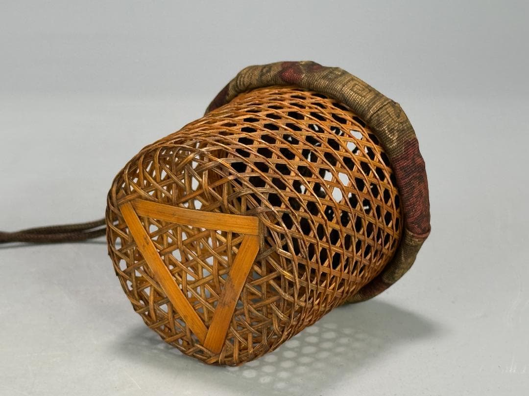 煎茶道具　茶篭　時代根付　龍根付　天然年代　時代物　古物　美品