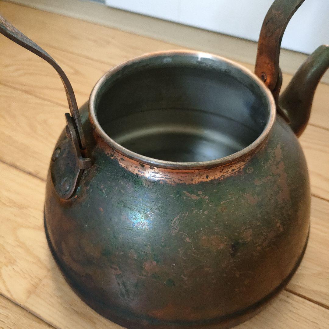 銅製やかん　アンティーク　昭和