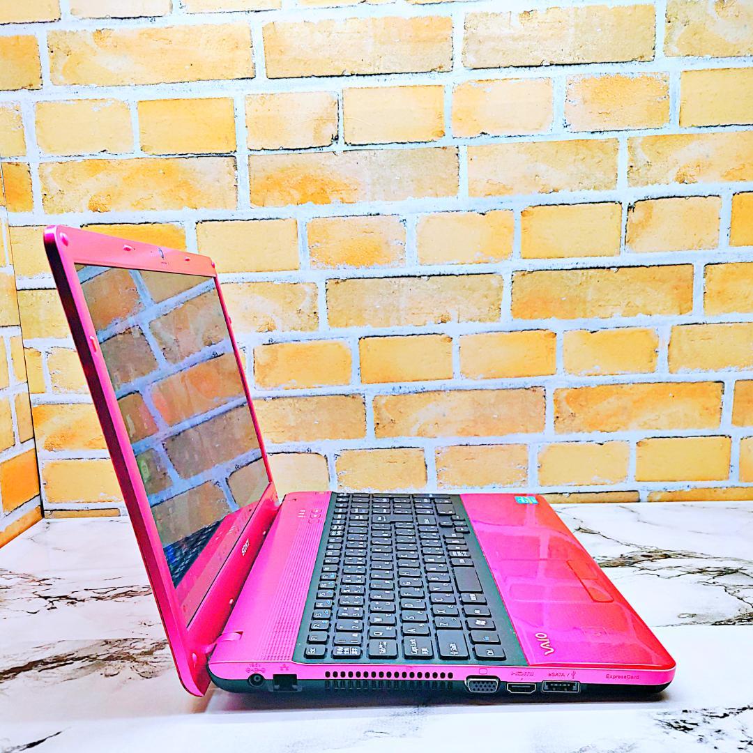 高性能i7✨ピンクノートパソコン❣️Core-i5☘️爆速SSD✨メモリ8G