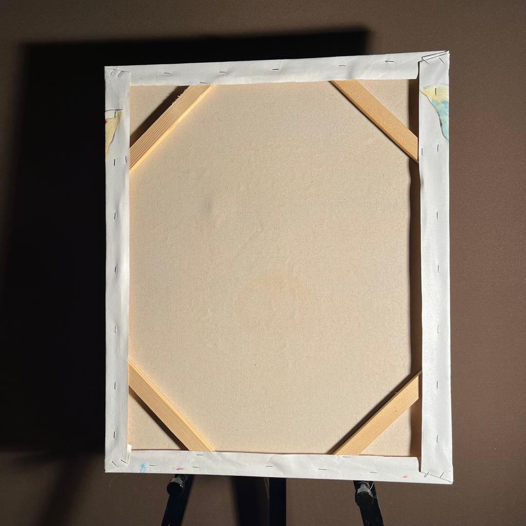 手書き油絵 七色ブタさん 絵画 インテリア 油彩