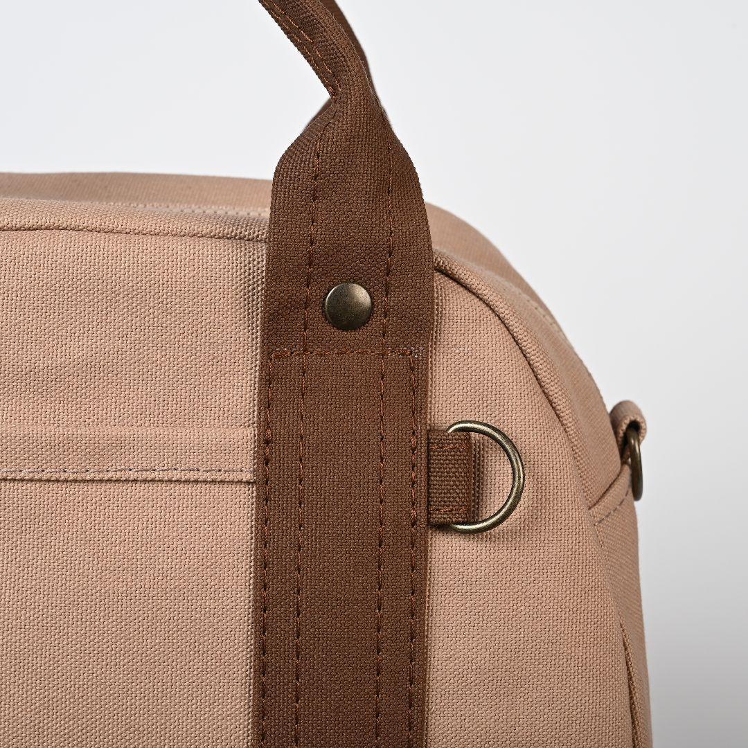 [☆n.k.d☆]8号/11号×旧倉敷帆布×8番糸 ボストンバッグM