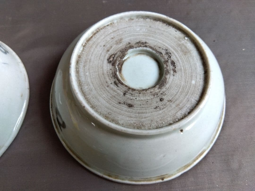 骨董　染付皿　中皿