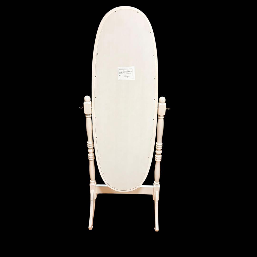 Legacy Decor 回転式全身木製シュバルフロアミラー　角度調整可能