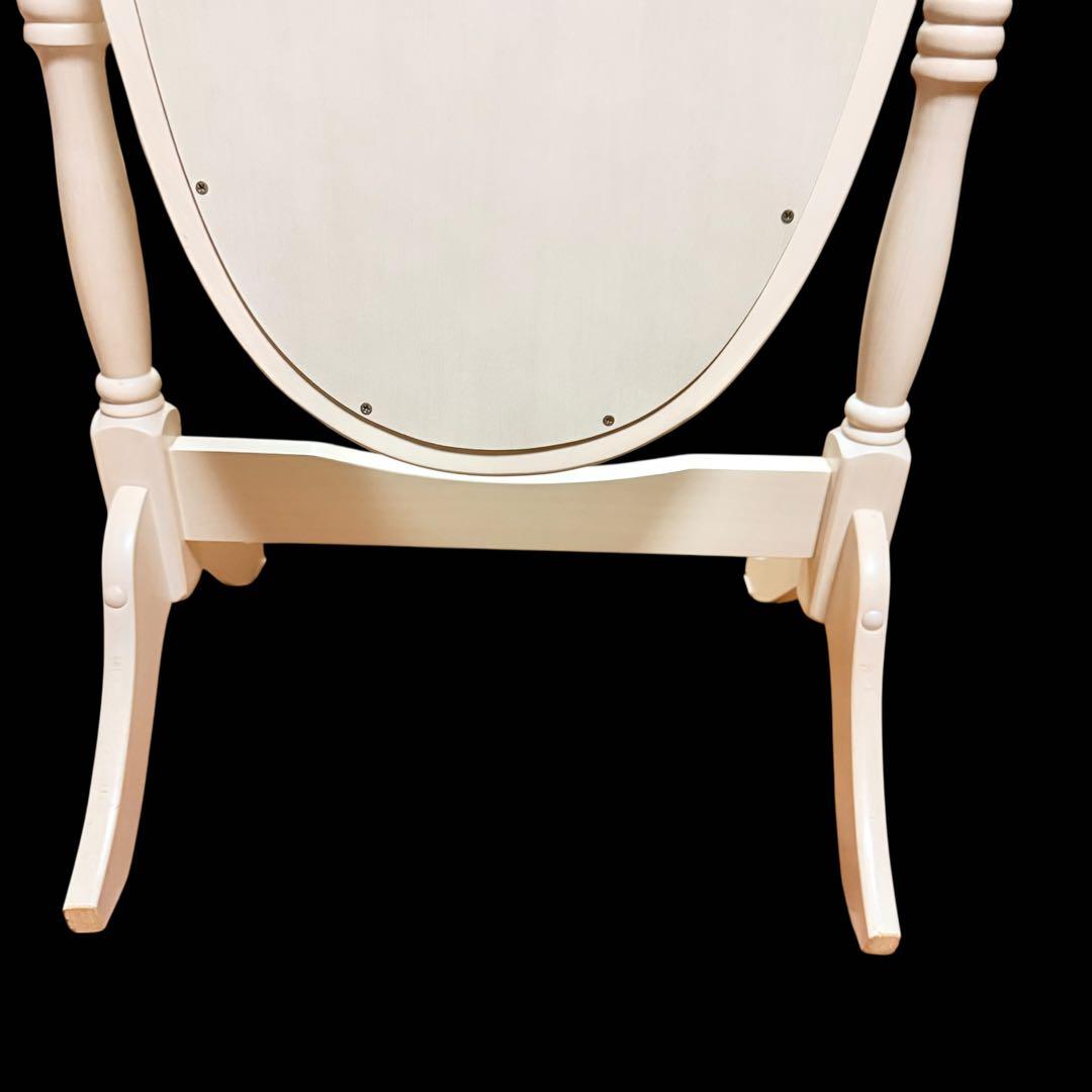 Legacy Decor 回転式全身木製シュバルフロアミラー　角度調整可能