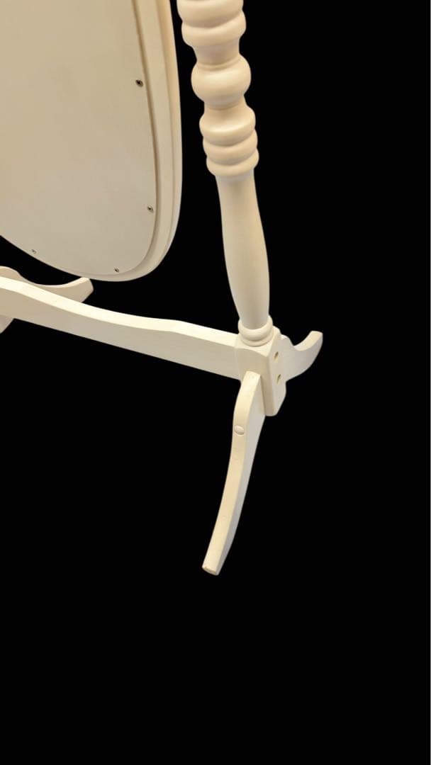 Legacy Decor 回転式全身木製シュバルフロアミラー　角度調整可能