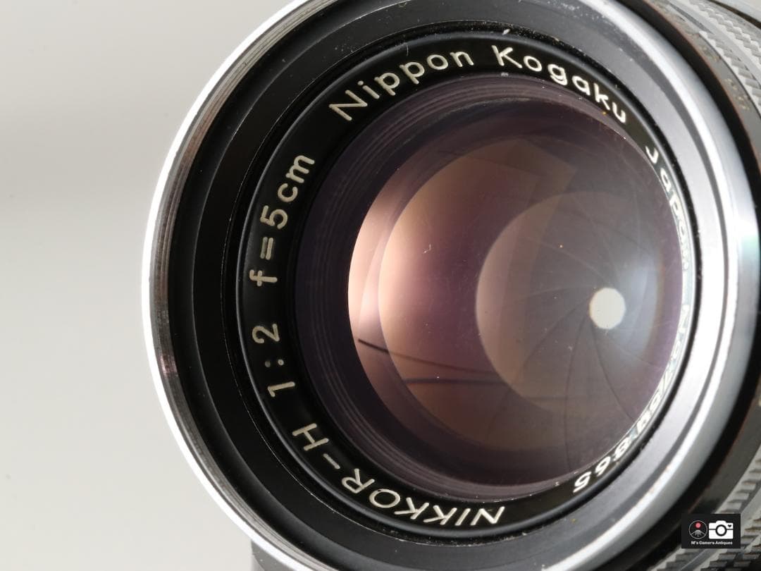 希少美品Nikkor H 5ｃm F/2 黒帯ライカＬ３９レンズ整備済２