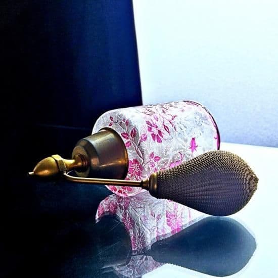 花のオールドバカラ エグランチエの香水瓶【1916年カタログ】ピンク