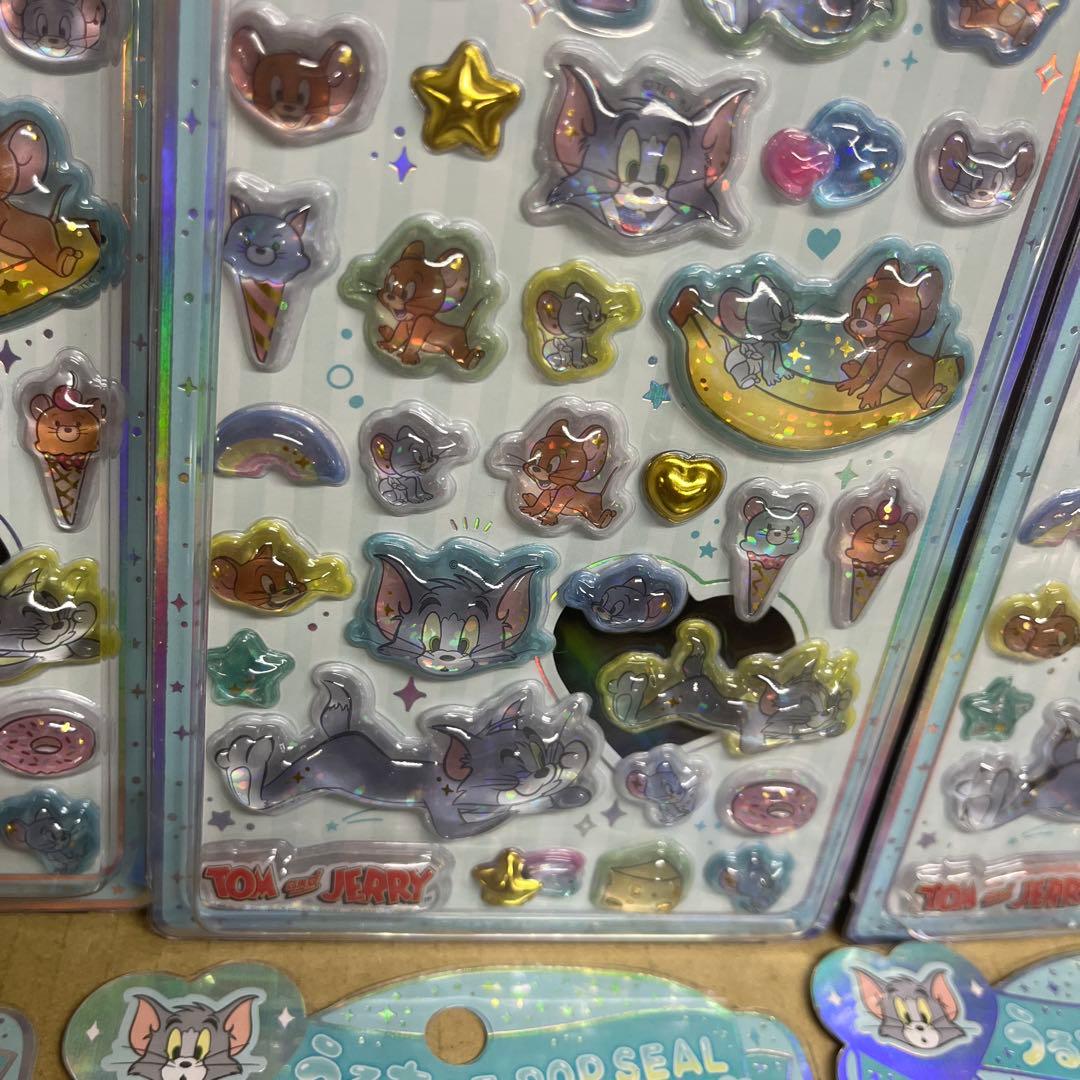 【正規品】うるちゅるポップシール　トムアンドジェリー×10枚　トムとジェリー