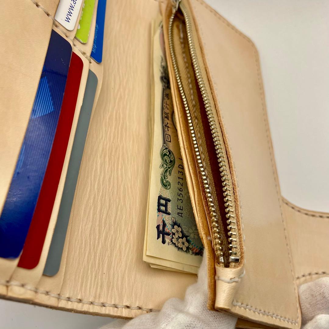 レザーロングウォレット《シェリダンスタイルカービング》