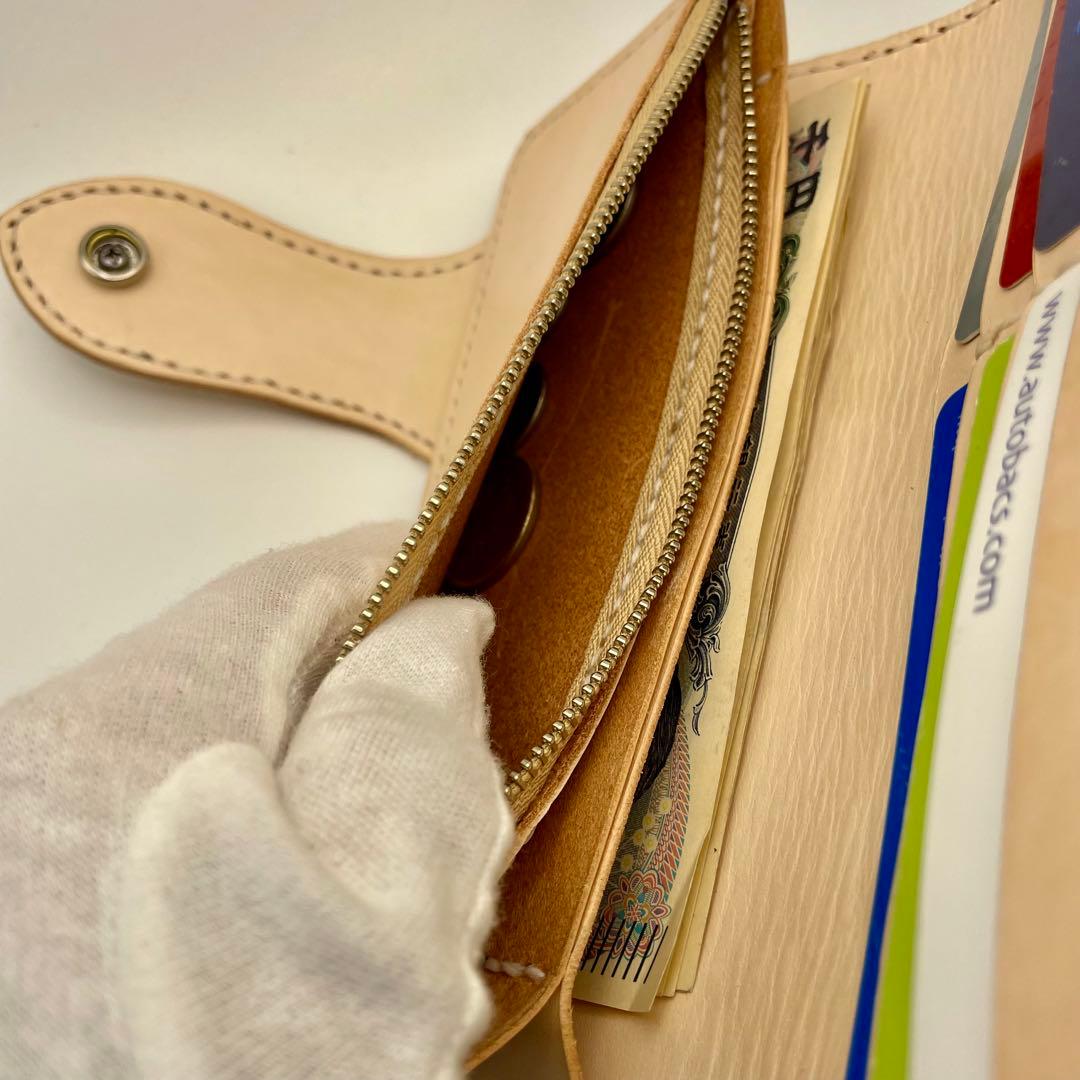 レザーロングウォレット《シェリダンスタイルカービング》