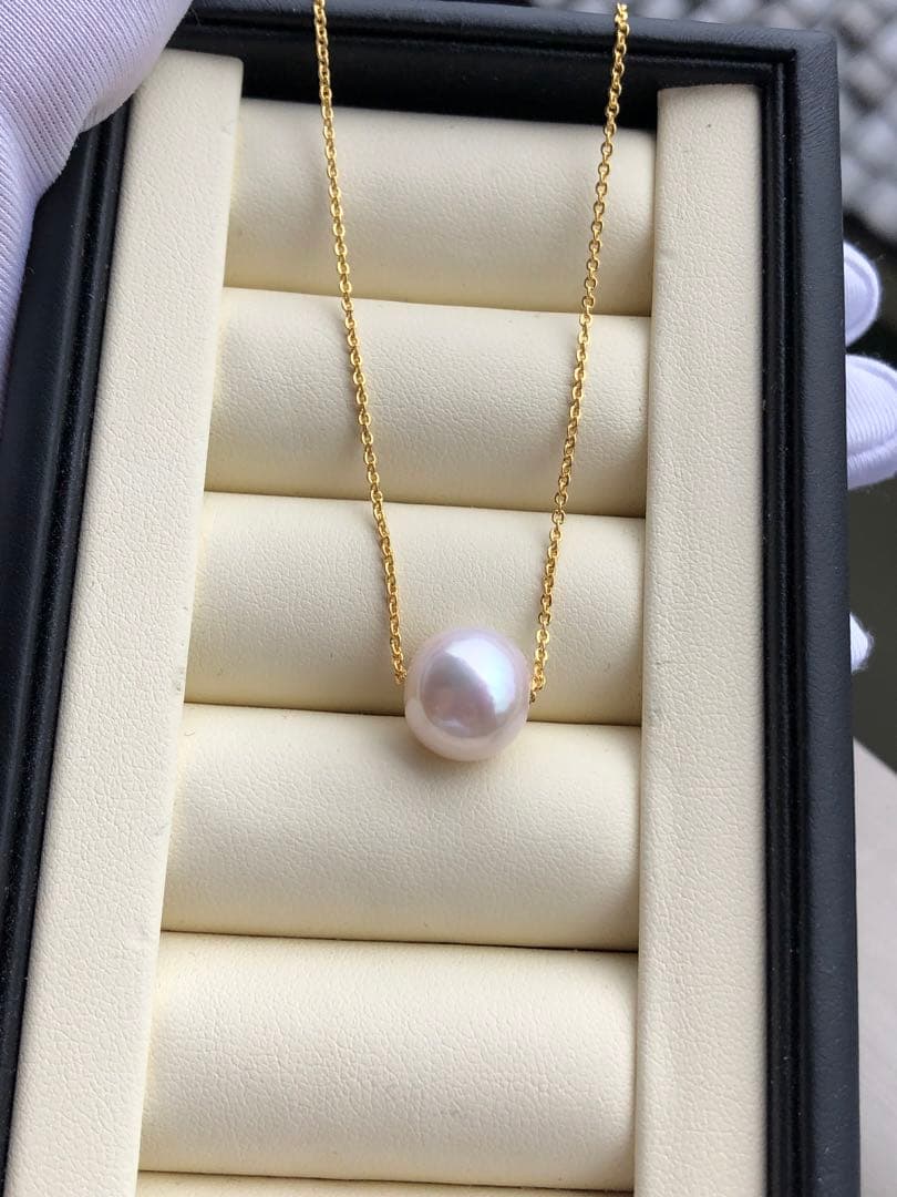 艶感抜群　淡水エジソンパールネックレス