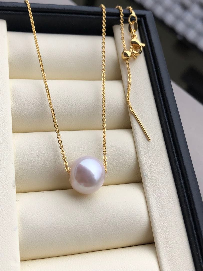 艶感抜群　淡水エジソンパールネックレス