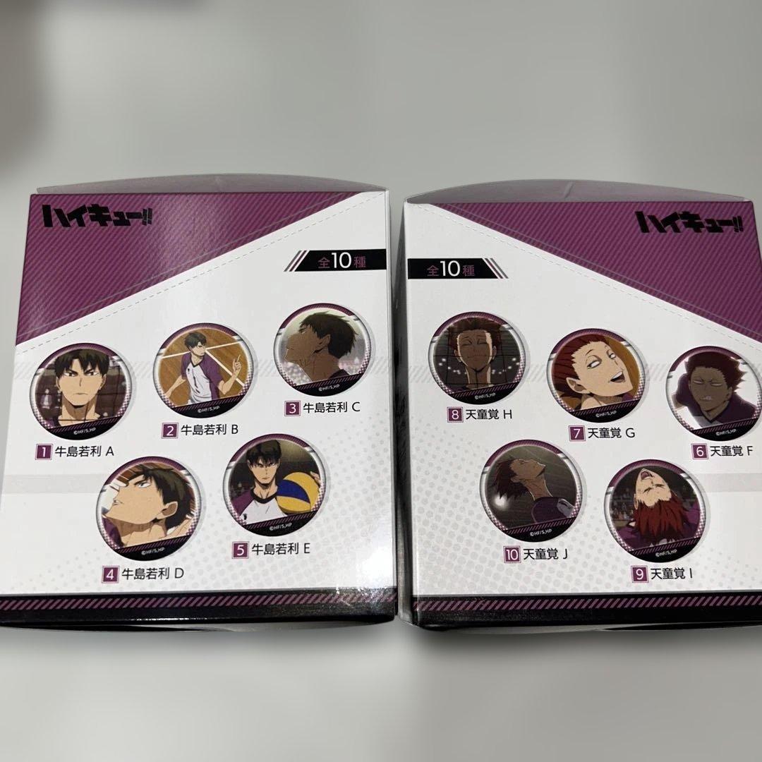 ハイキュー！　場面写缶バッジ及川/牛島　24箱