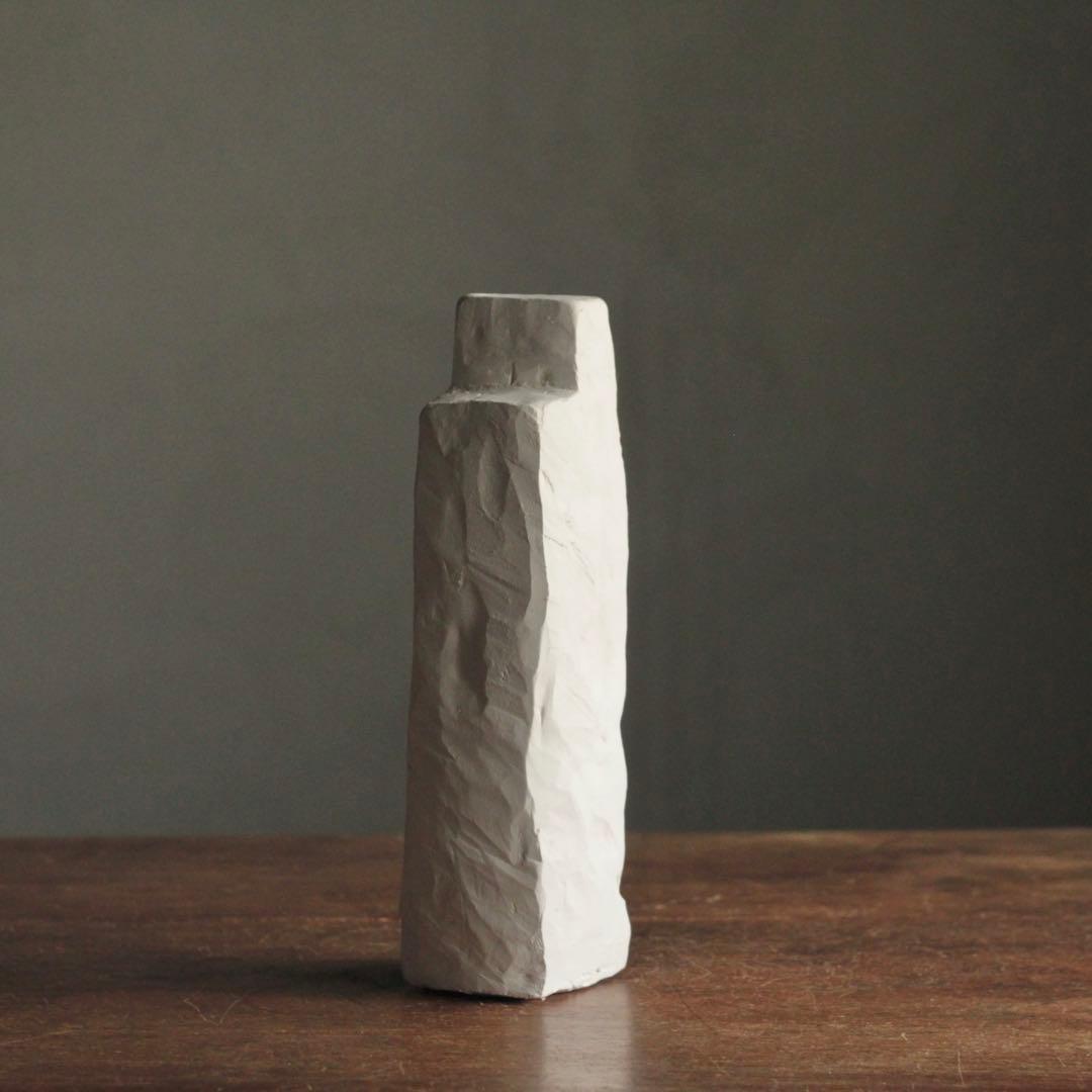 高い塔の家 No.2 石塑粘土 作品 立体sculpture 現代美術