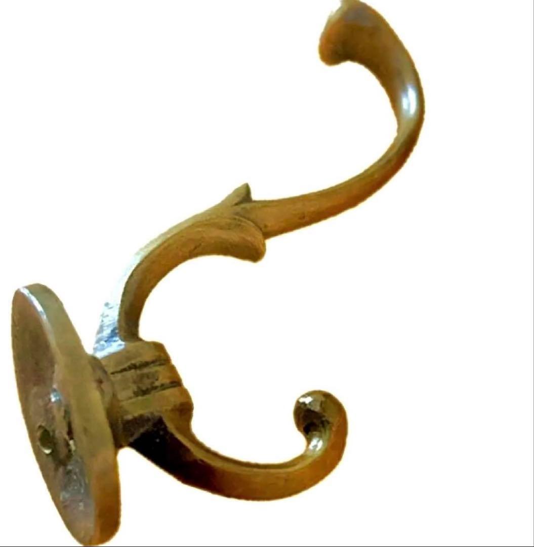 即日発送‼️ ブロカント　ウォールフック　アンティークゴールド　 真鍮　フック