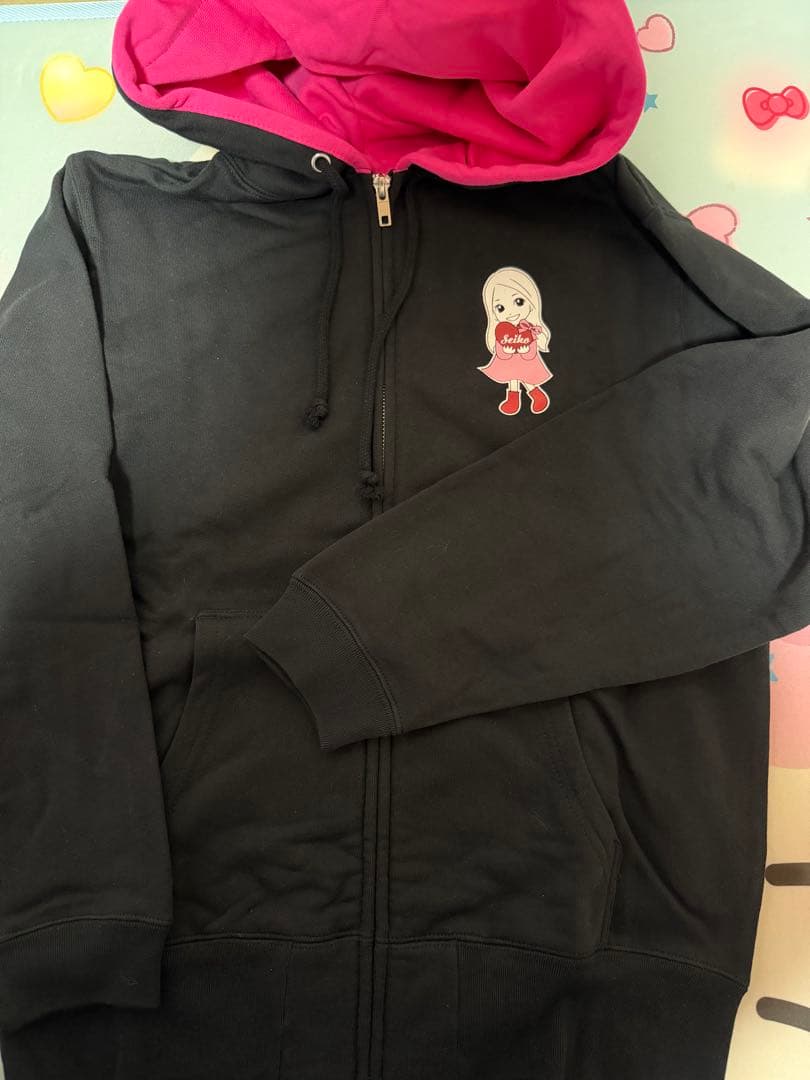 松田聖子ちゃんパーカー 黒 Sサイズ