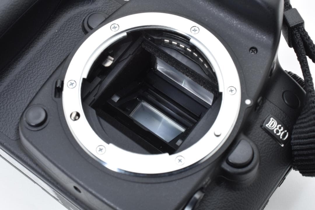 新品級 NIKON D80 元箱付 説明書付 ショット数 726枚 H373