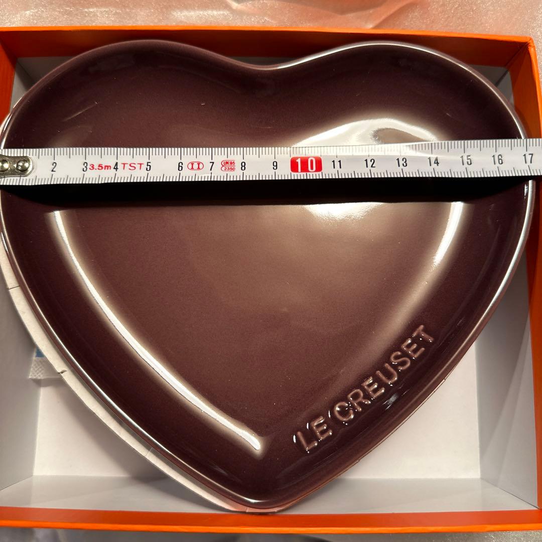 未使用　ル・クルーゼ　ハート皿4枚セット