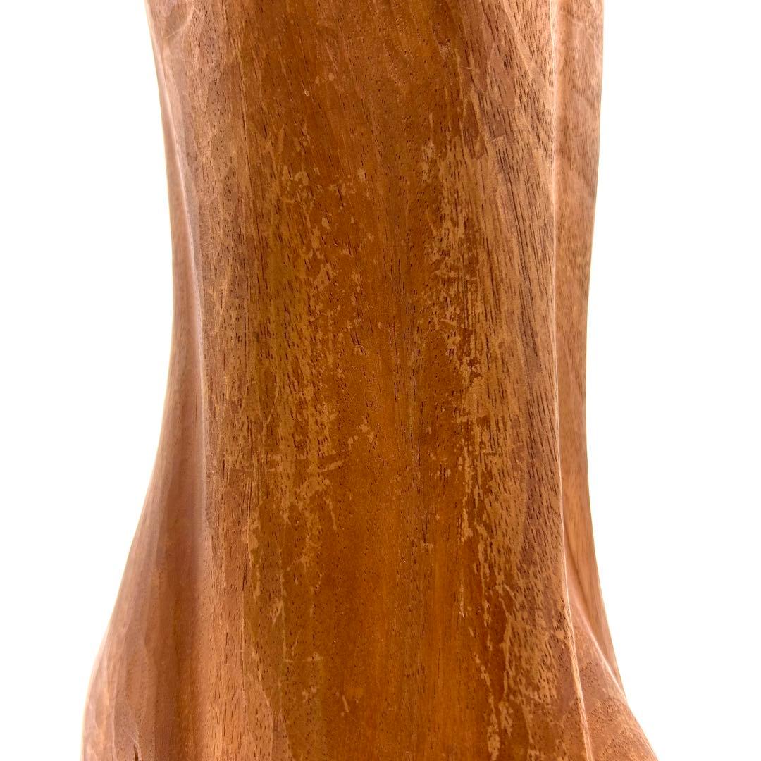 彫刻家 尾形喜代治 木彫 少女 やすらぎ 芸術 オブジェ 箱あり アンティーク