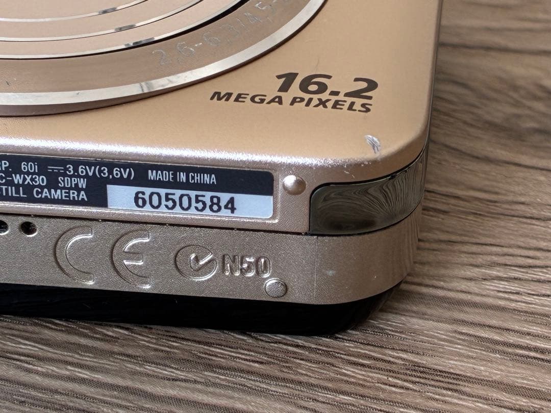 SONY Cyber-shot DSC-WX30 ゴールド 16.2MP 584