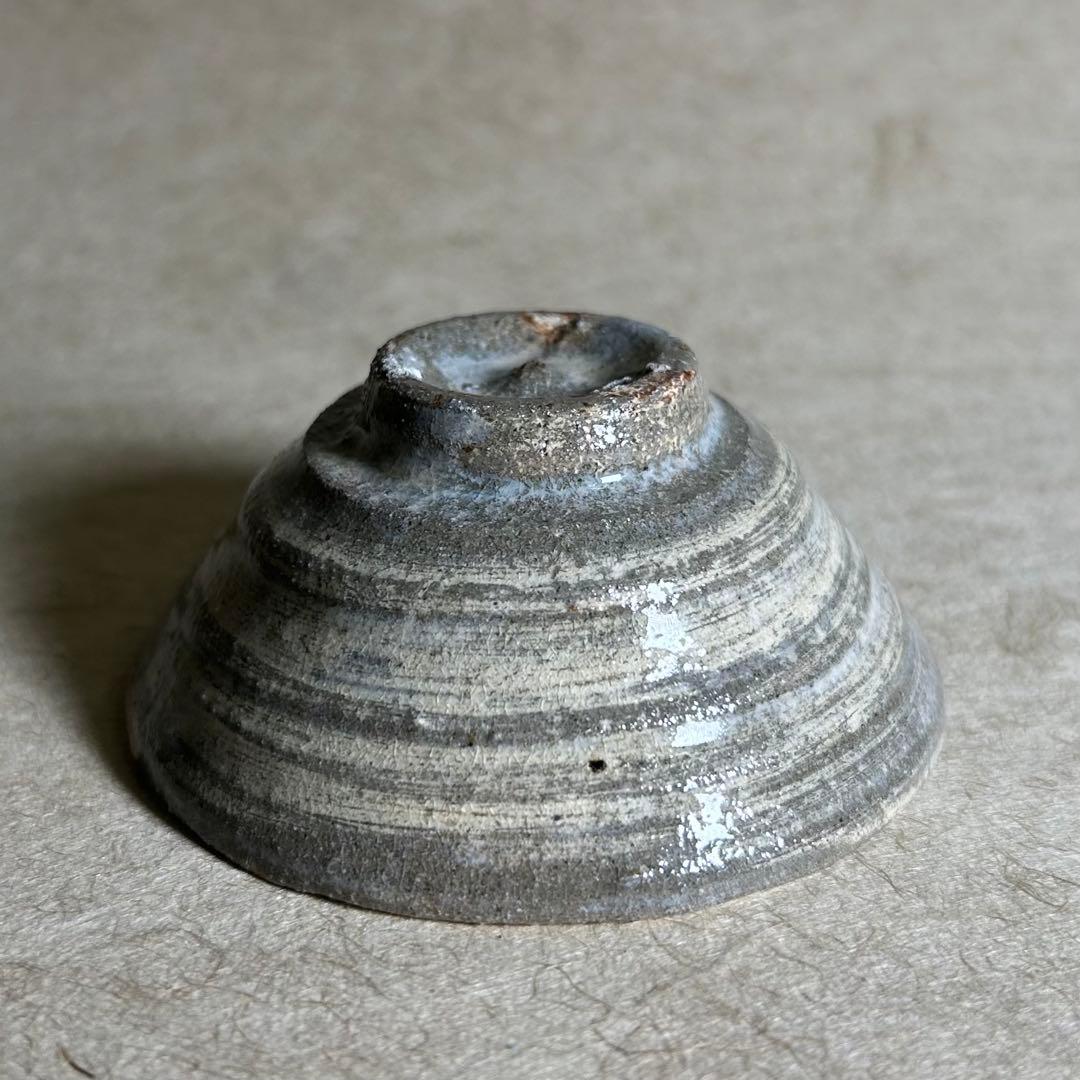 254 彫り三島ぐい呑　唐津焼　ぐい呑　陶器　酒器