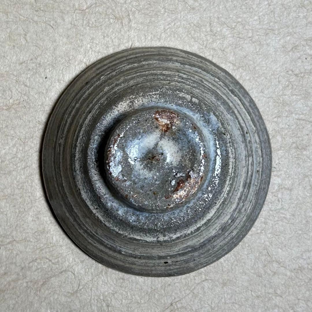 254 彫り三島ぐい呑　唐津焼　ぐい呑　陶器　酒器