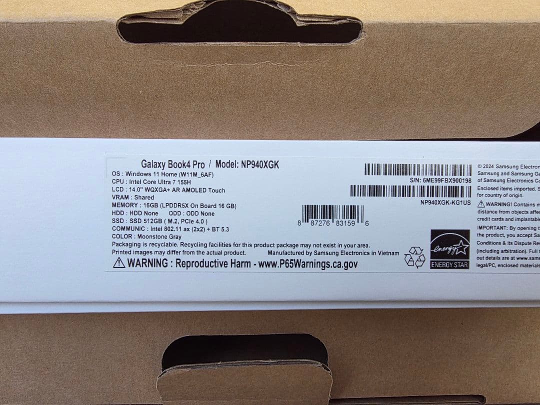 【美品】Samsung Galaxy Book 4 Pro (512GB)