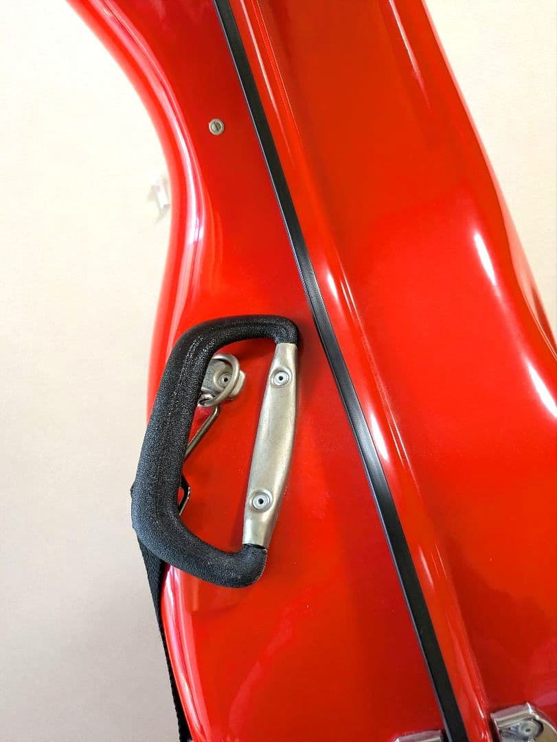 GEWAゲバ チェロハードケース オレンジレッド（バーミリオン)5.1kg