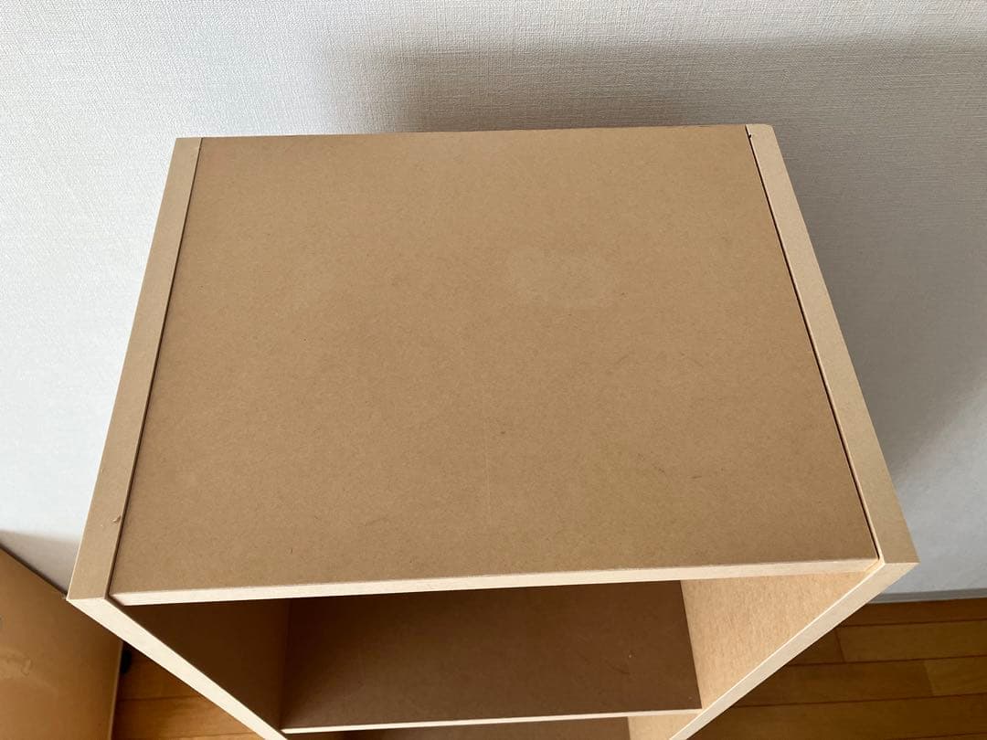 無印良品 パルプボードボックス・タテヨコA4サイズ・4段・ベージュ
