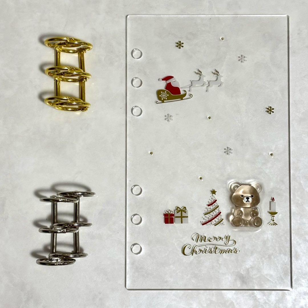 ✨みち✨A6 アクリルレジンバインダー　リング付き×２セット