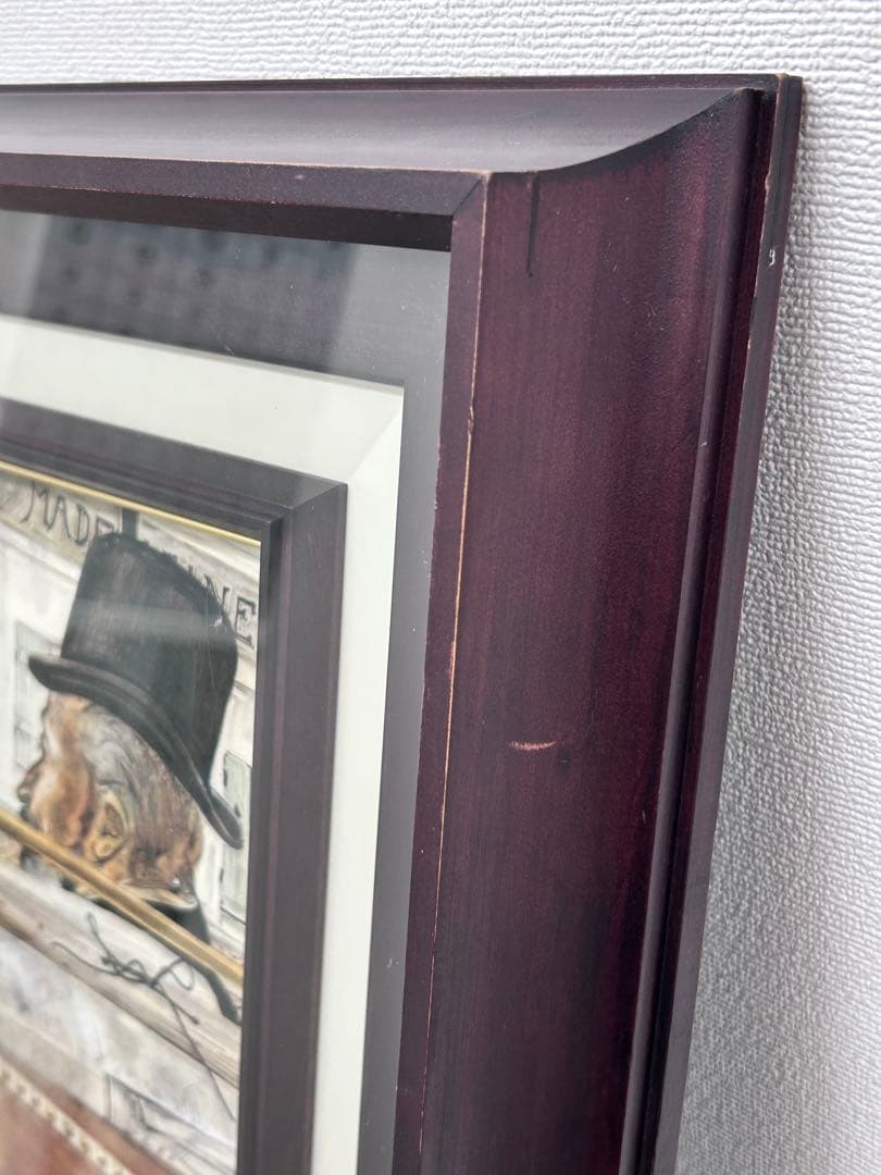 藤田嗣治 レオナール・フジタ カフェ 複製画