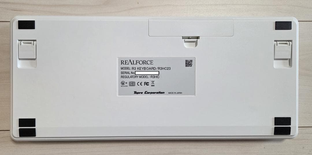 Realforce キーボード R3HC23（白、日本語テンキーレス、30g）2
