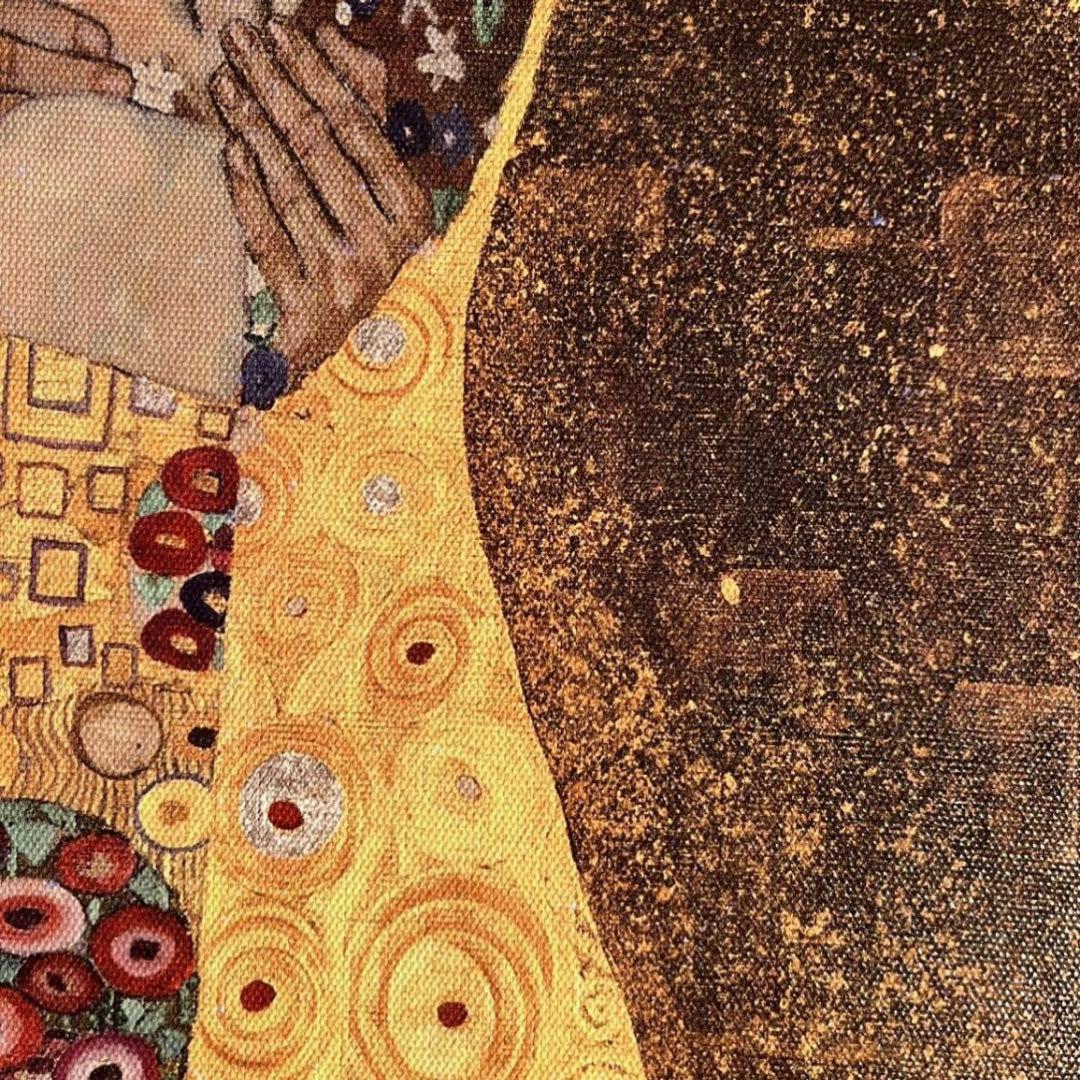 キャンバス プリントアート クリムト 接吻 キス 絵画 インテリア