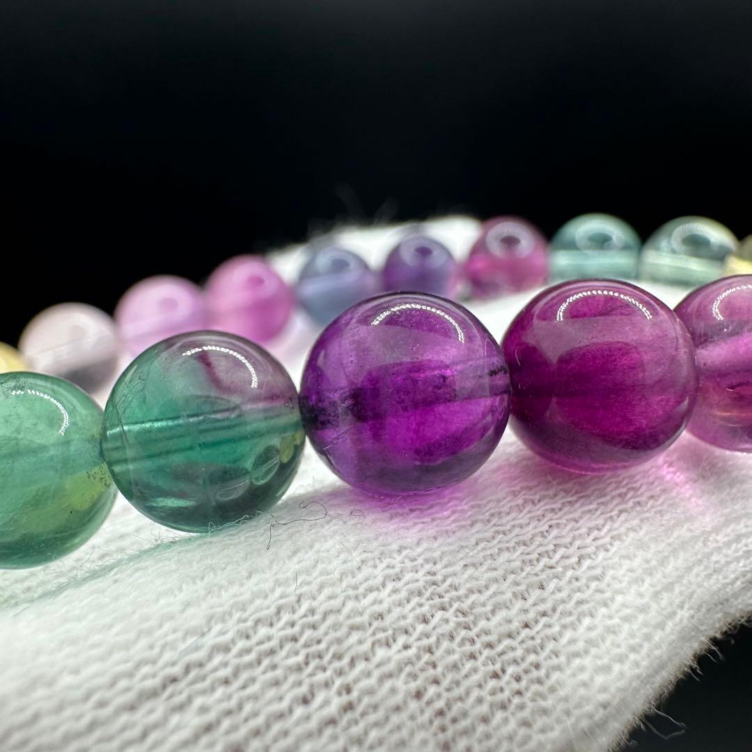 カラーグラデーション　フローライト　ブレスレット