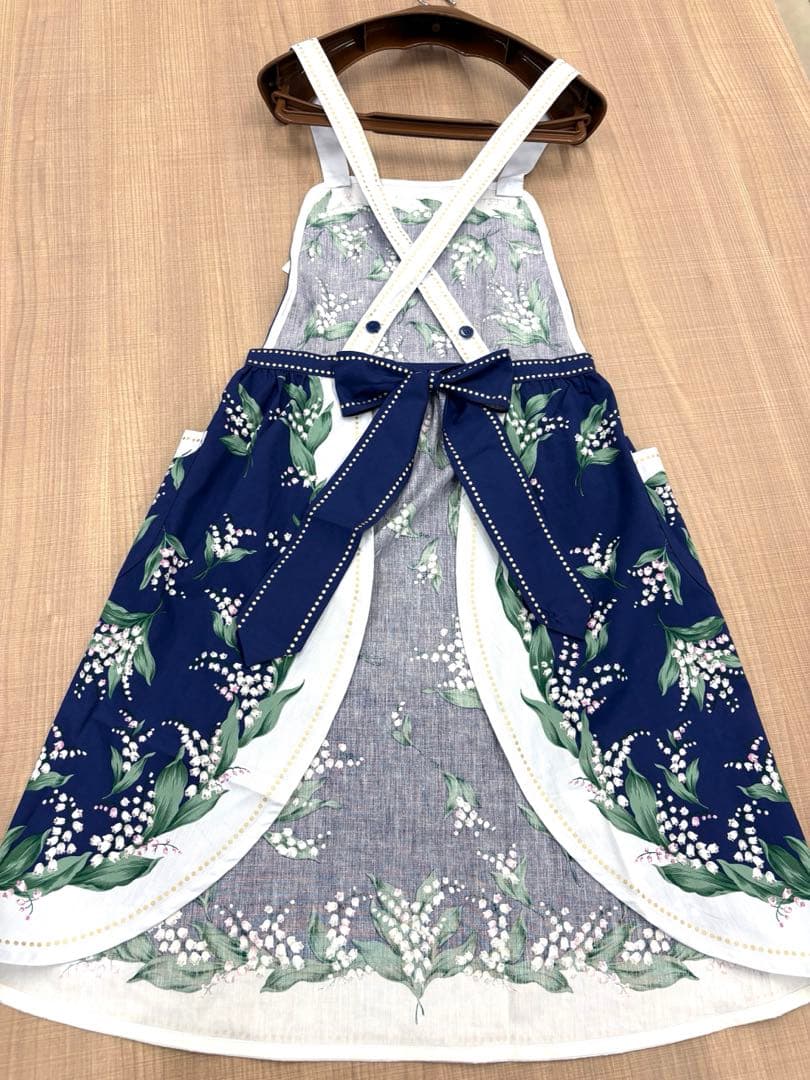 タグ付未使用✨️クリスチャン　ディオール　エプロン　スズラン柄　カネボウ製品