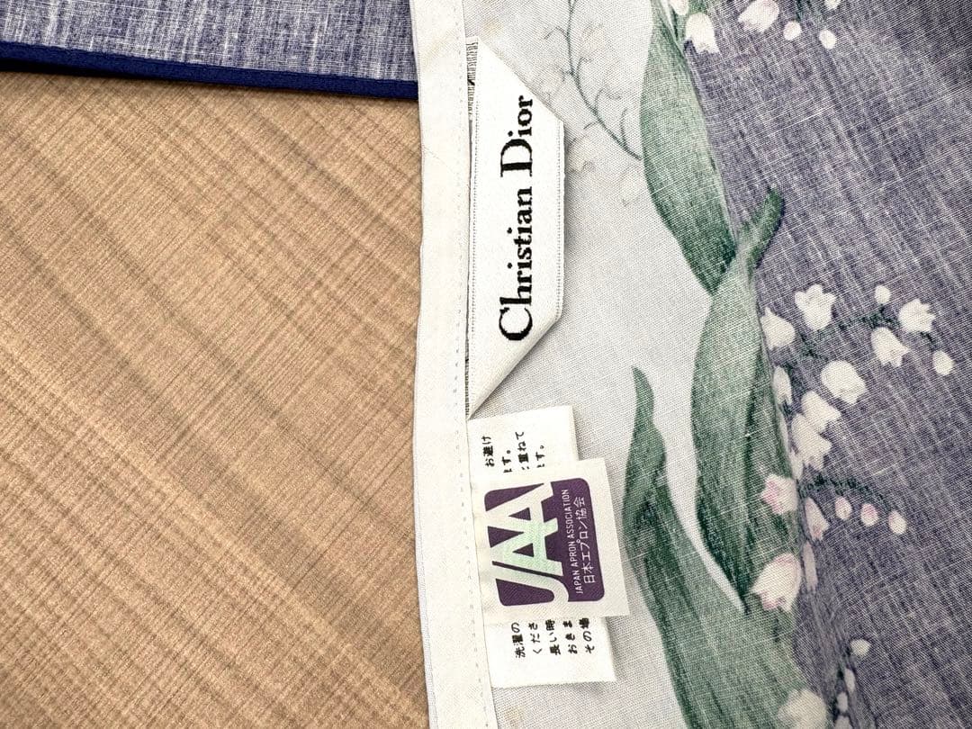 タグ付未使用✨️クリスチャン　ディオール　エプロン　スズラン柄　カネボウ製品