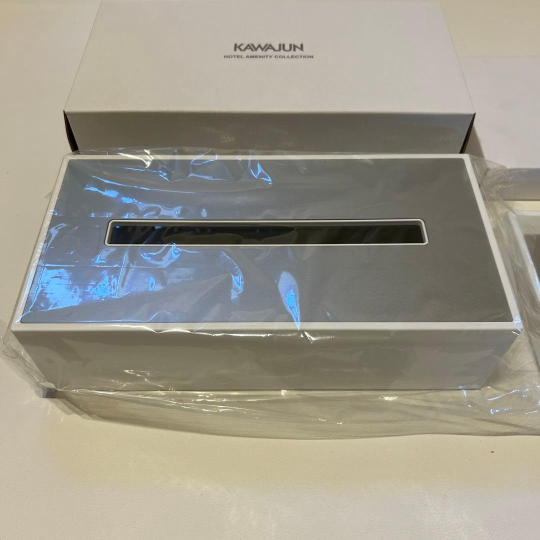 ティッシュボックス、トレイ2個セット　カワジュンホテルコレクション【新品未使用】