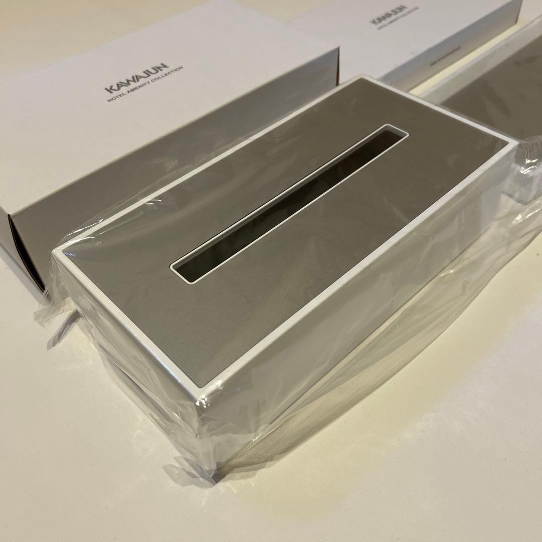 ティッシュボックス、トレイ2個セット　カワジュンホテルコレクション【新品未使用】
