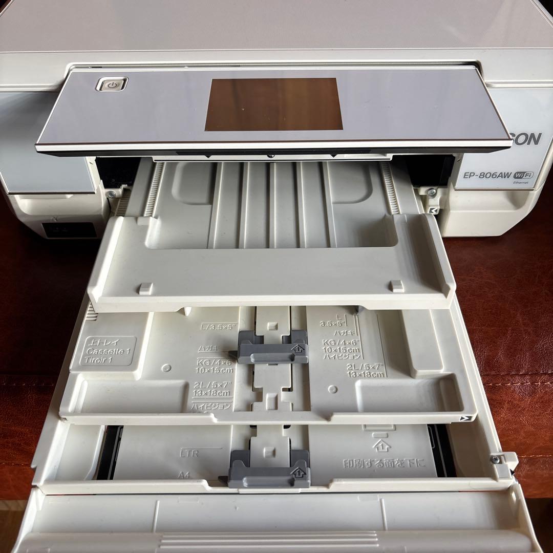 【ジャンク品(電源コンセントなし)】EPSON EP-806AW プリンター