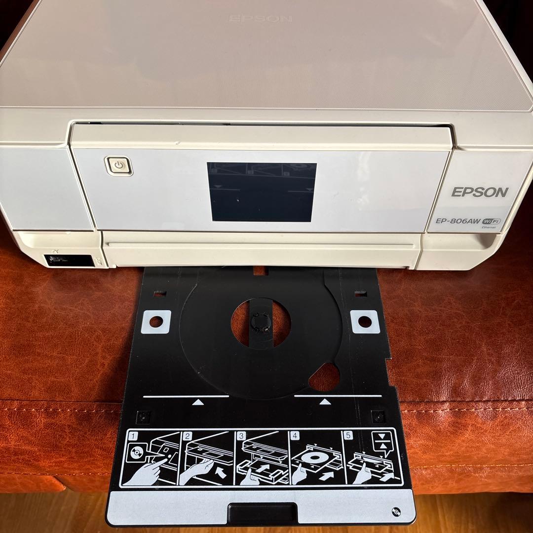 【ジャンク品(電源コンセントなし)】EPSON EP-806AW プリンター
