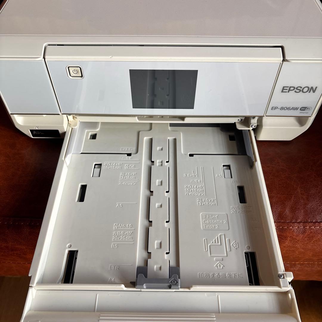 【ジャンク品(電源コンセントなし)】EPSON EP-806AW プリンター
