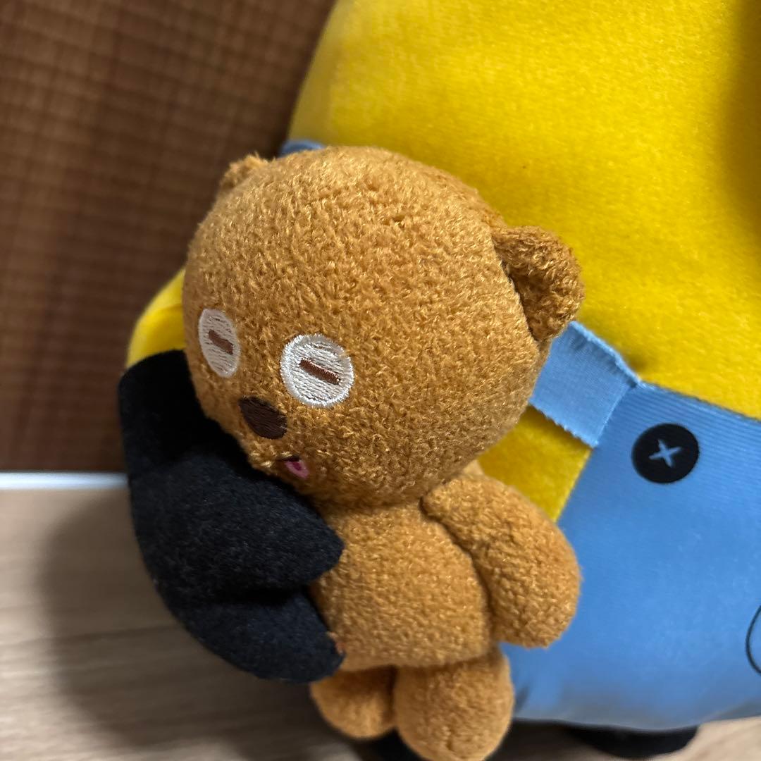 新品！タグ付き　ミニオン ぬいぐるみ 約30cm クマ付き