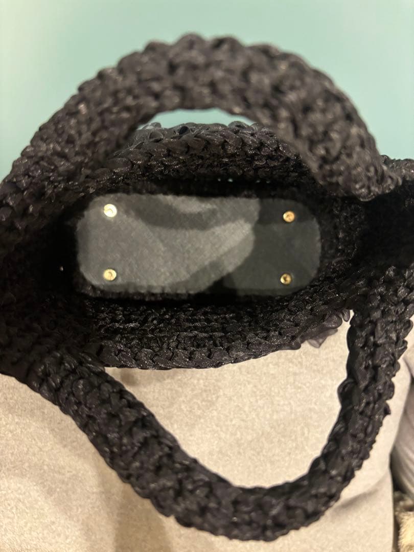 ハンドメイド オーガンジーリボンバッグ