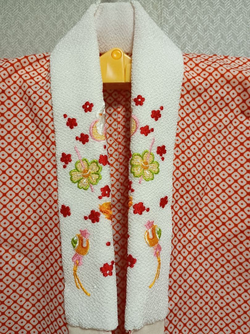 ３歳　着物被布セット　長襦袢、草履、巾着、足袋付き