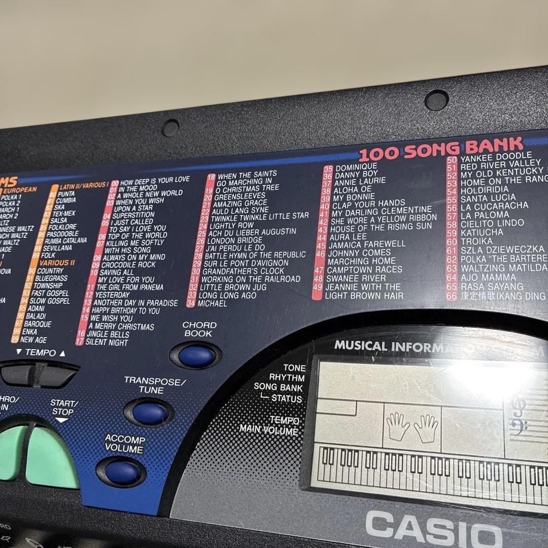 CASIO CTK-495 キーボード 本体とACアダプター