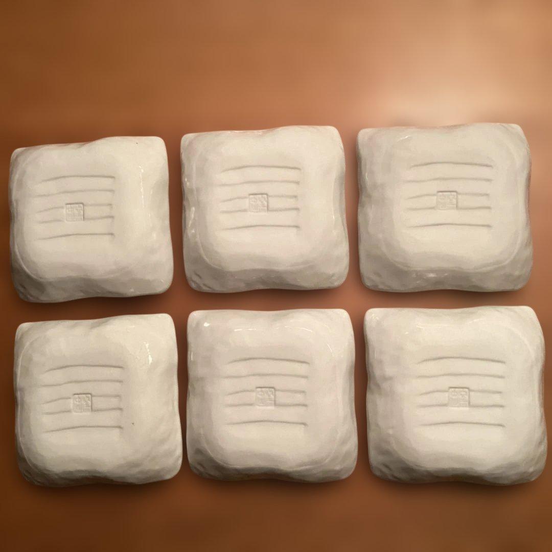 サンエフ健康陶器　四角鉢　6個セット